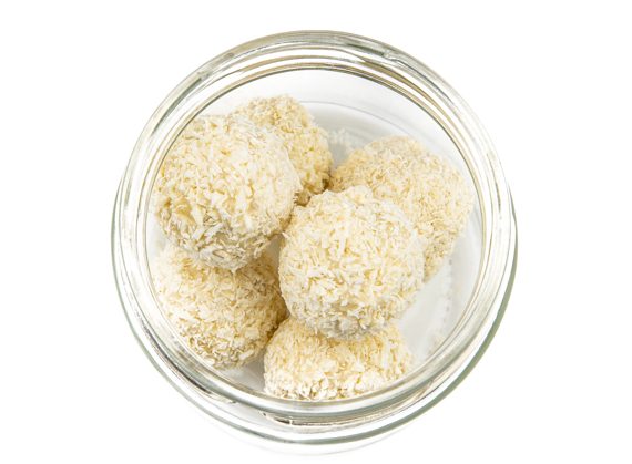 Mandele, plūme baltajā šokolādē